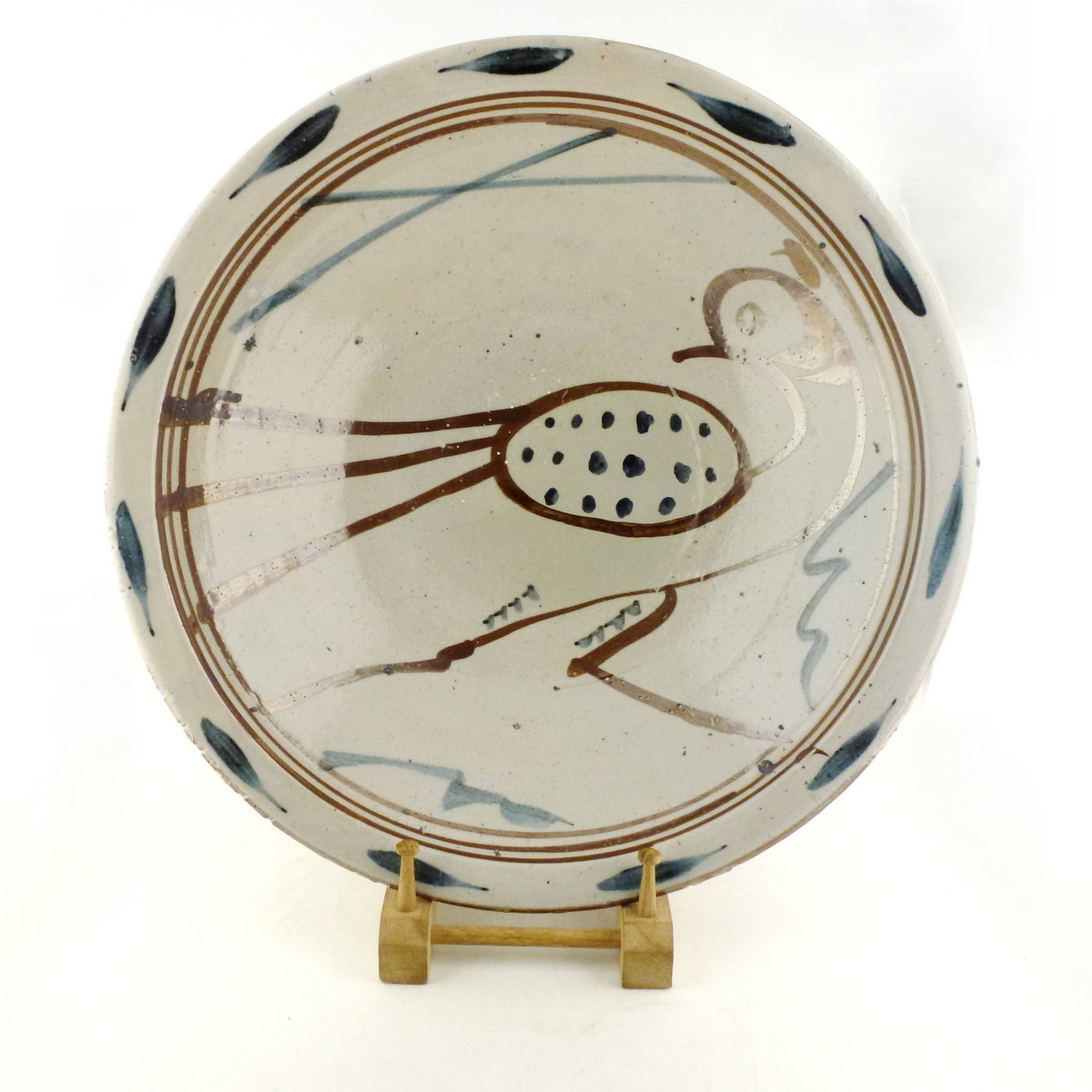 Large dish with bird motif SOLD